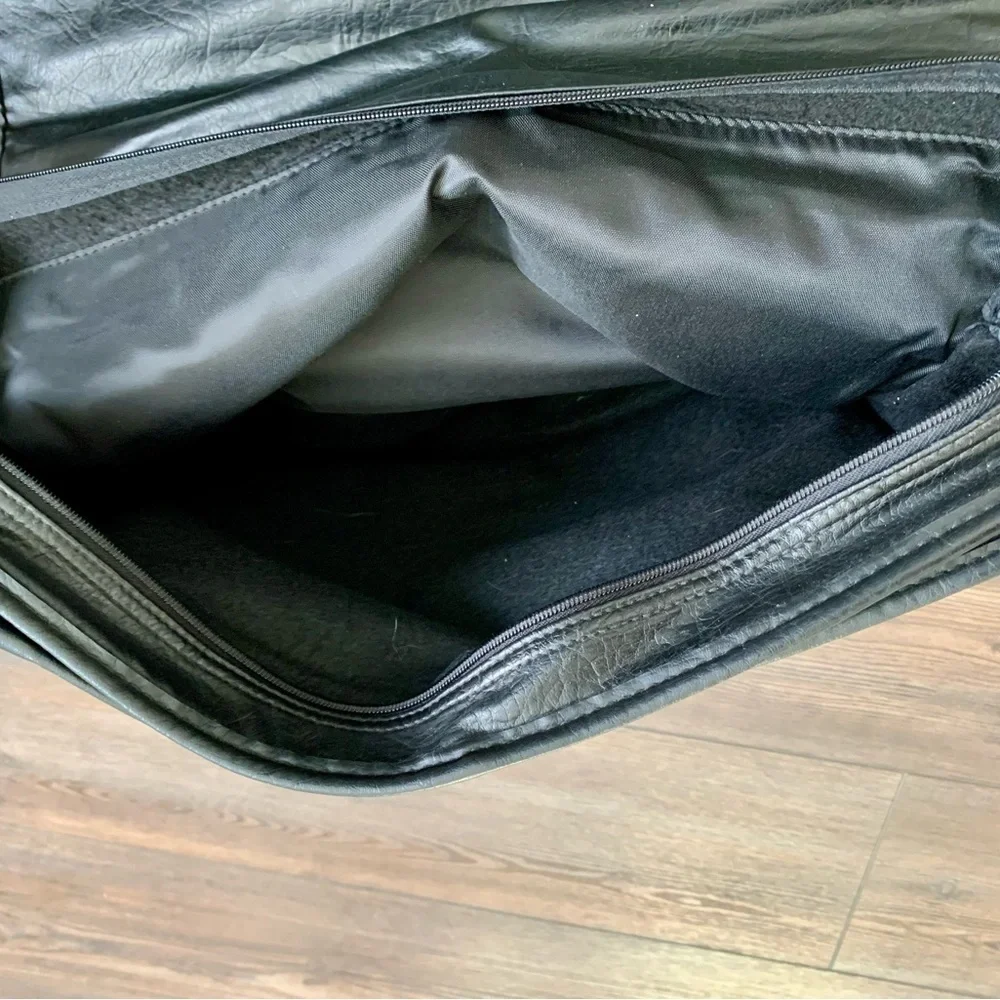 mens leather laptop briefcase 14/16”